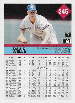 David Wells  baseball card collectible - Main Image 2
