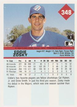Eddie Zosky  baseball card collectible - Main Image 2