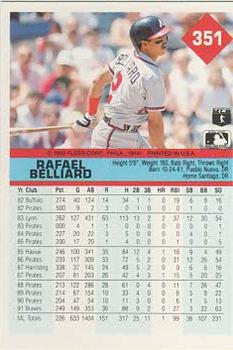 Rafael Belliard  baseball card collectible - Main Image 2