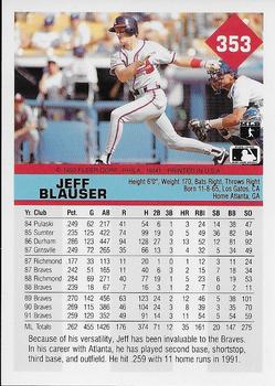 Jeff Blauser  baseball card collectible - Main Image 2