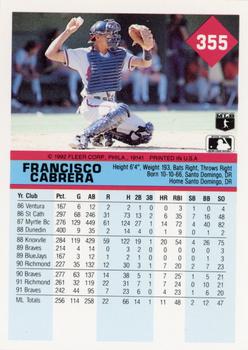 Francisco Cabrera  baseball card collectible - Main Image 2