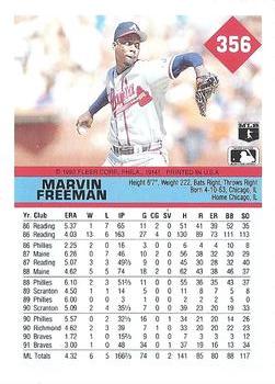 Marvin Freeman  baseball card collectible - Main Image 2