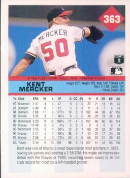 Kent Mercker  baseball card collectible - Main Image 2