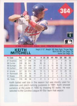 Keith Mitchell  baseball card collectible - Main Image 2