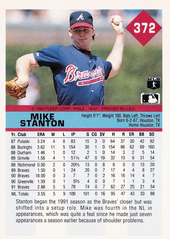 Mike Stanton  baseball card collectible - Main Image 2