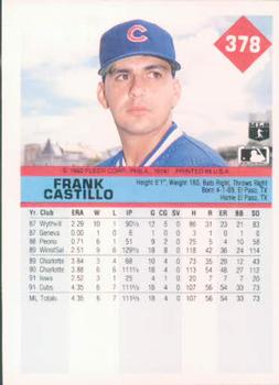 Frank Castillo  baseball card collectible - Main Image 2