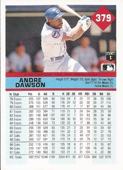 Andre Dawson  baseball card collectible - Main Image 2