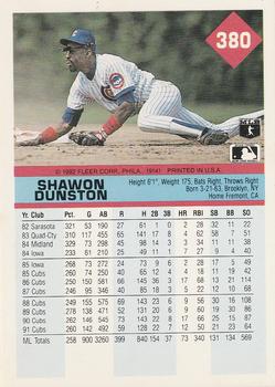 Shawon Dunston  baseball card collectible - Main Image 2