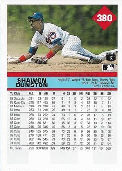Shawon Dunston  baseball card collectible - Main Image 2