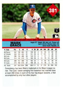 Mark Grace  baseball card collectible - Main Image 2