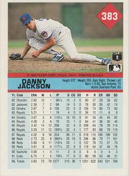 Danny Jackson  baseball card collectible - Main Image 2