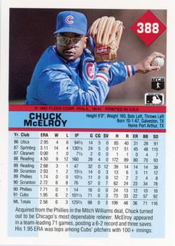 Chuck McElroy  baseball card collectible - Main Image 2