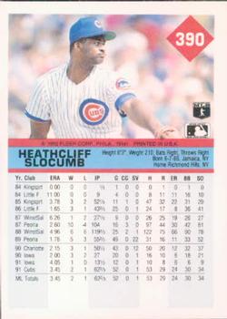 Heathcliff Slocumb  baseball card collectible - Main Image 2