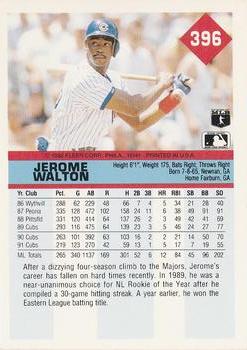 Jerome Walton  baseball card collectible - Main Image 2