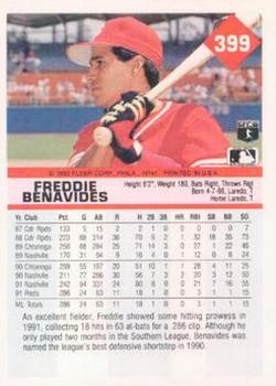Freddie Benavides  baseball card collectible - Main Image 2