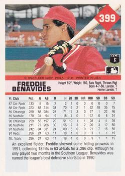 Freddie Benavides  baseball card collectible - Main Image 2