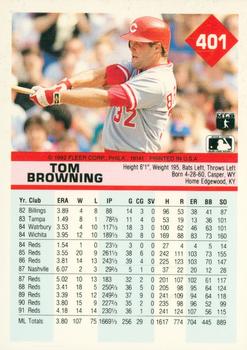 Tom Browning  baseball card collectible - Main Image 2