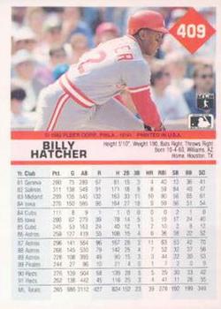 Billy Hatcher  baseball card collectible - Main Image 2