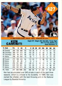 Ken Caminiti  baseball card collectible - Main Image 2