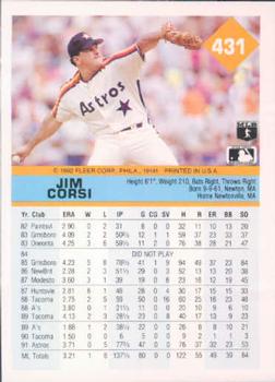 Jim Corsi  baseball card collectible - Main Image 2