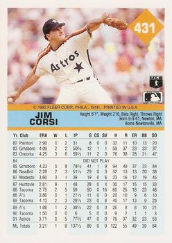 Jim Corsi  baseball card collectible - Main Image 2