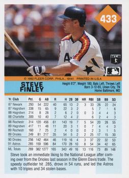 Steve Finley  baseball card collectible - Main Image 2