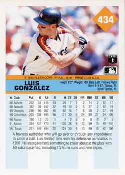 Luis Gonzalez  baseball card collectible - Main Image 2