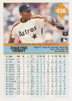 Dwayne Henry  baseball card collectible - Main Image 2