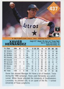 Xavier Hernandez  baseball card collectible - Main Image 2