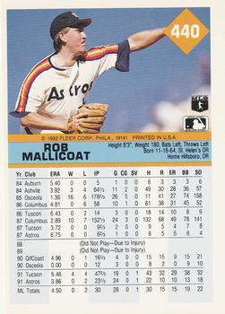 Rob Mallicoat  baseball card collectible - Main Image 2