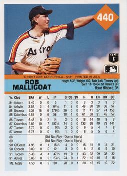 Rob Mallicoat  baseball card collectible - Main Image 2