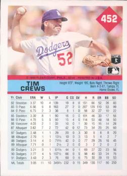 Tim Crews  baseball card collectible - Main Image 2