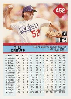 Tim Crews  baseball card collectible - Main Image 2