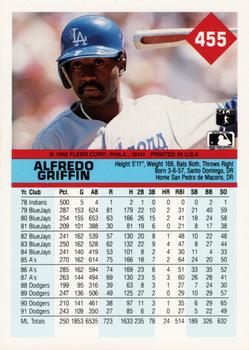 Alfredo Griffin  baseball card collectible - Main Image 2