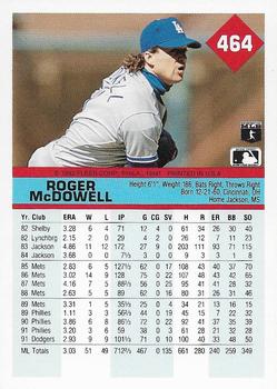 Roger McDowell  baseball card collectible - Main Image 2