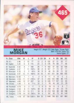 Mike Morgan  baseball card collectible - Main Image 2