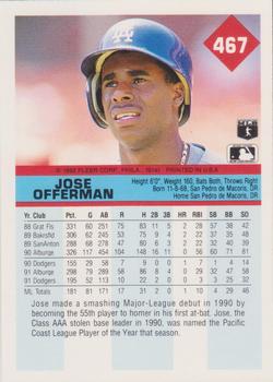 Jose Offerman  baseball card collectible - Main Image 2