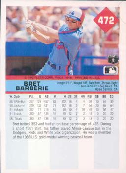 Bret Barberie  baseball card collectible - Main Image 2