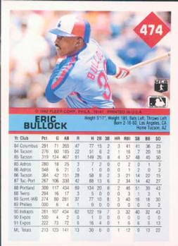 Eric Bullock  baseball card collectible - Main Image 2