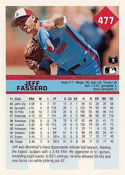 Jeff Fassero  baseball card collectible - Main Image 2