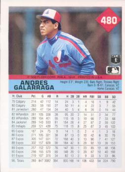 Andres Galarraga  baseball card collectible - Main Image 2