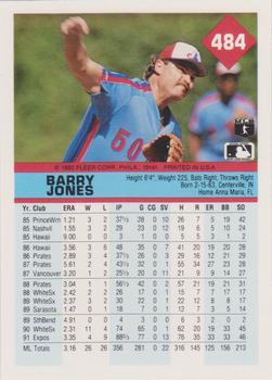 Barry Jones  baseball card collectible - Main Image 2