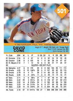 David Cone  baseball card collectible - Main Image 2