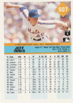 Jeff Innis  baseball card collectible - Main Image 2