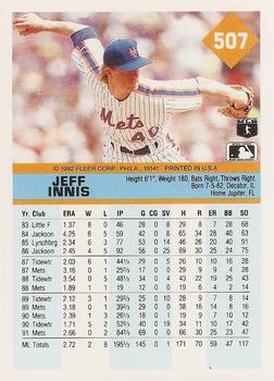 Jeff Innis  baseball card collectible - Main Image 2