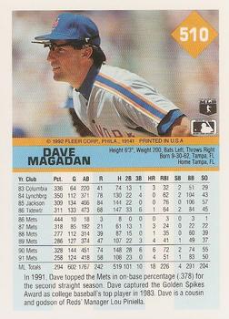 Dave Magadan  baseball card collectible - Main Image 2