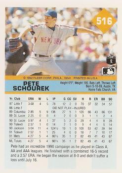 Pete Schourek  baseball card collectible - Main Image 2