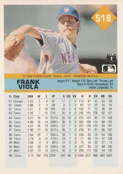 Frank Viola  baseball card collectible - Main Image 2