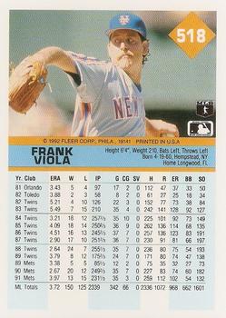 Frank Viola  baseball card collectible - Main Image 2