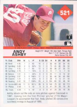 Andy Ashby  baseball card collectible - Main Image 2